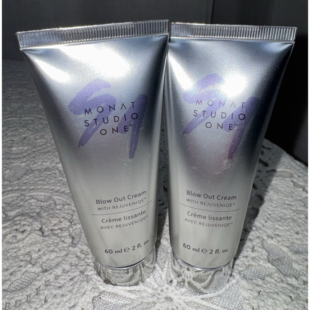 Monat Studio One Blow Out Cream Rejuveniqe TRAVEL Size 2 fl oz Sealed LOT of 2